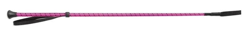 Shires Thread Stem Riding Whip Kids in Raspberry